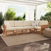 Winston Porter Outdoor Patio Sofa with Cushions