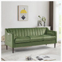 Mercer41 Sofa couch, Upholstered 3 Seats sofa