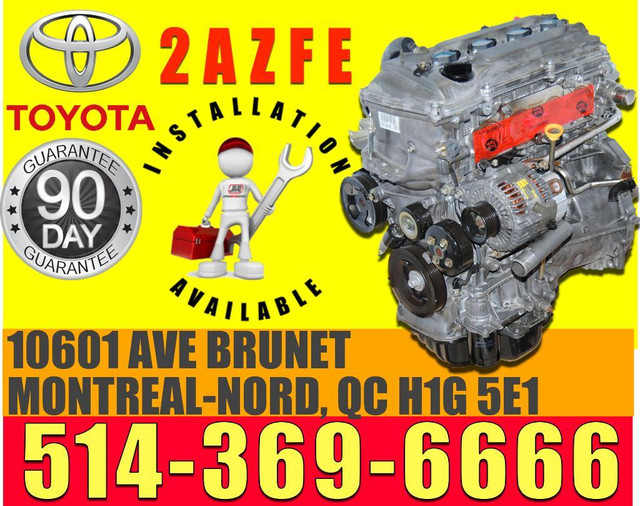 Moteur Toyota RAV4 AWD 4X4 2.4 2002 2003 2004 2005 2006 2007 2008, RAV-4 Engine in Engine & Engine Parts in City of Montréal