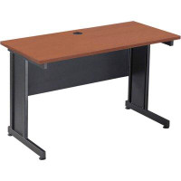 Interion Rectangle Desk With Cherry Finish, 72", Unassembled