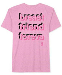 Jem New Mens Short Sleeve Crew Neck Graphic-Print T-Shirt Soft Pink MEDIUM