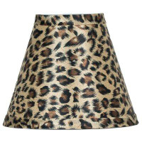 Mercer41 5" H Empire Lamp Shade ( Clip On ) in Leopard