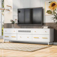 Bailongdoo TV Stand with four drawers and open shelf