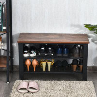 17 Stories 8 Pair Shoe Storage Bench