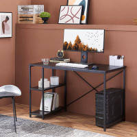 Ebern Designs Computer Desk 47 Inch With Monitor Stand