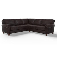 Leather Creations Charleston Deep Wide 2x2 Upholstered Sectional