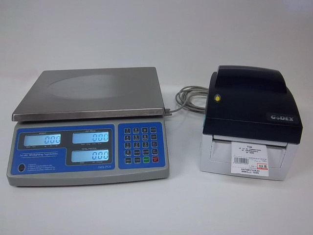 60 lb Price Computing Scale-lbs,kgs,oz Barcode Printer Thermal Label - FREE SHIPPING in Other Business & Industrial