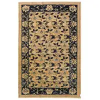 Landry & Arcari Rugs and Carpeting Peking One-of-a-Kind Handwoven Brown/Navy/Beige 5'1" x 7'6" Area Rug