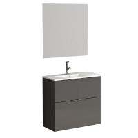 Orren Ellis Marius 25" Wall-Mounted Single Bathroom Vanity Set