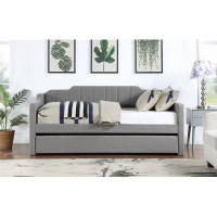 Red Barrel Studio Upholstered Twin Size Daybed With Trundle