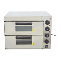 Spring Promotion 110V Commercial Double Electric Pizza Oven Pizza Bread Making Machines 3kW 056088
