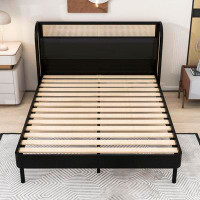 Bayou Breeze Arminia Queen Size Upholstered PlatfoArm Bed with Headboard