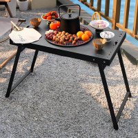 Arlmont & Co. Stepfon 25.59'' H x 18.5'' W Steel Charcoal Outdoor Fire Pit Table