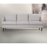 Corrigan Studio Aleisha 83" Genuine Leather Square Arm Sofa