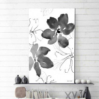 Made in Canada - Winston Porter 'Into Summer Black and White I' Watercolor Painting Print