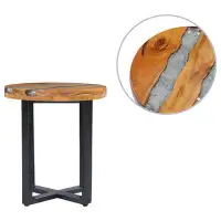 Millwood Pines Stephaine Solid Wood Cross Legs Coffee Table