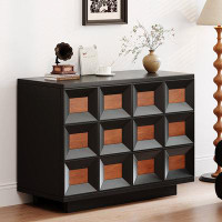 LORENZO Solid Wood 6 - Drawer Accent Chest