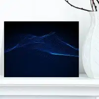 Design Art '3D Wave Glowing Particles' Wall Art on Wrapped Canvas