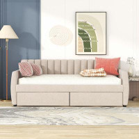 Latitude Run® Upholstered daybed with Drawers