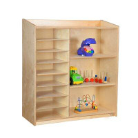Wood Designs Natural Environments 13 Compartment Shelving Unit with Bins