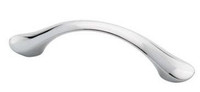 D. Lawless Hardware (As-Is) 3" or 3-3/4" Dual Mount Vuelo Pull Satin Nickel