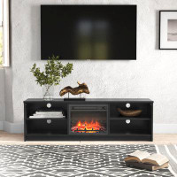 The Twillery Co. Jamila TV Stand for TVs up to 65" with Electric Fireplace