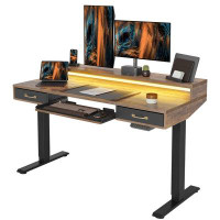 Accentuations by Manhattan Comfort Upgrade Your Workspace With Modern Height Adjustable Electric Standing Desk