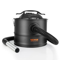 VEVOR VEVOR Ash Vacuum Cleaner 4 Gallon 1200W for Fireplaces Pellet Stoves Grills BBQ