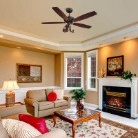 Millwood Pines 52" Arlyss 5 - Blade Standard Ceiling Fan with Remote Control and Light Kit Included