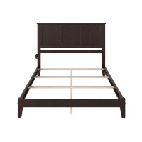Wildon Home® Madison Queen Size Traditional Solid Wood Bed in Espresso