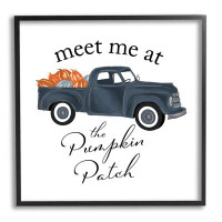 Stupell Industries Meet Me At Pumpkin Patch Truck Giclee Art By The Saturday Evening Post