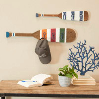 Beachcrest Home Turbeville Nautical Wood Paddle Wall Hook