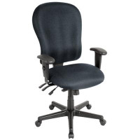 Inbox Zero Adjustable Swivel Fabric Rolling Office Chair