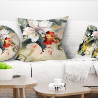 East Urban Home Floral Orchid Pillow