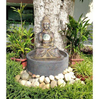Henryka Ltd Polyresin Outdoor Fountain with LED Light