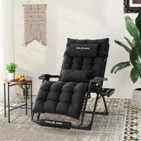 Freeport Park® Briella Oversized Zero Gravity Chair Patio Reclining Chair with Cushion