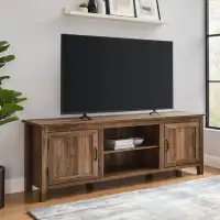 Millwood Pines Modern Farmhouse 2-Door Grooved 70" TV Stand for 85" TVs