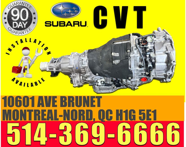 automatic Transmission CVT Subaru Legacy Outback 2011 2012 2012 installation available in Engine & Engine Parts in Ottawa / Gatineau Area