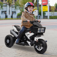 Children''s electric motorcycle 33.75" x 16.5" x 20.5" White