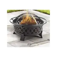 Darby Home Co Abdalhai 22'' H x 35'' W Steel Wood Burning Outdoor Fire Pit with Lid
