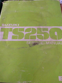 1982 Suzuki TS250 OEM Factory Service Manual