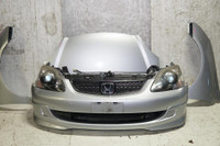 JDM Honda Civic Type R SIR Hatchback Front End Conversion Headlights Hood Fender Grille Nose Cut 2001-2005
