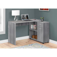 Latitude Run® Rolfe Computer Desk, Home Office, Corner, Storage Drawers, 46"L, L Shape, Work, Laptop, Laminate