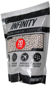 Youre only as good as your bbs! Infinity 5000 Biodegradable 0.20 Gram Airsoft Bbs
