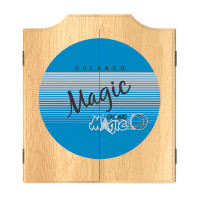 Trademark Global Orlando Magic Indoor Cork Dartboard And Cabinet Set