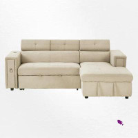 Latitude Run® L-shaped Upholstered Sectional with Storage