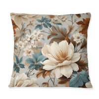 East Urban Home Vintage Florals VII - Plants Printed Throw Pillow