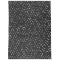 17 Stories DIAMOND HATCH CHARCOAL Outdoor Rug By 17 Stories