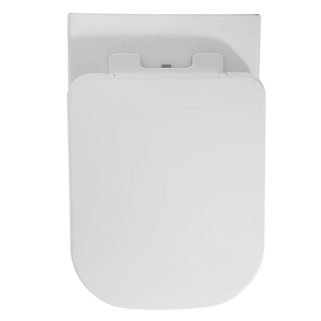 EAGO WD390 White Modern Ceramic Wall Mounted Toilet Bowl w Seat ( Ultra Low Dual Flush )( Carrier also Available ) ATC in Plumbing, Sinks, Toilets & Showers - Image 2