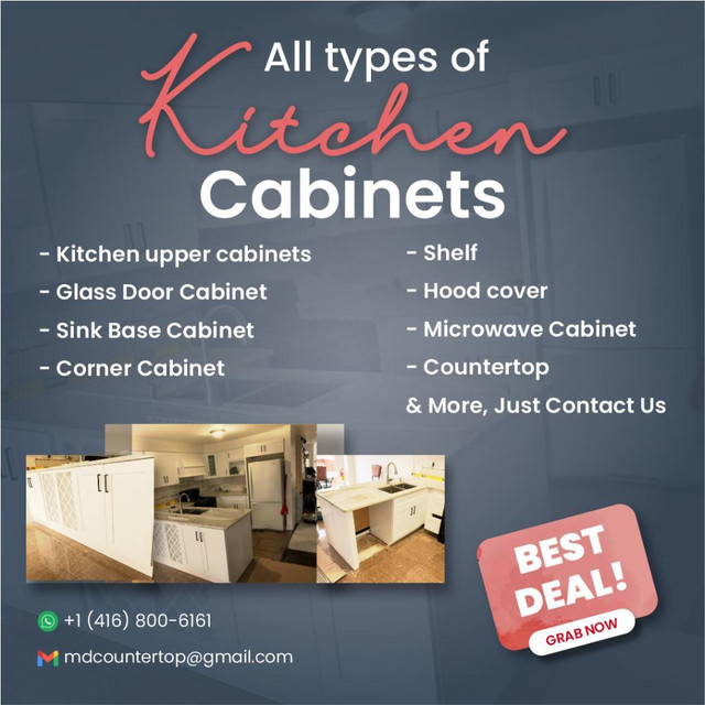 Full Kitchen Installation Package in Cabinets & Countertops in Toronto (GTA)